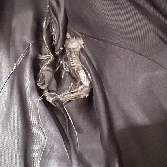 Vintage Express green paisley corduroy coat size 6 - Picture 12 of 15